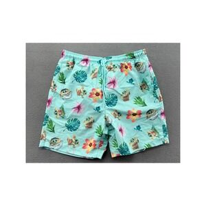 Star Wars Swim Trunks Mens Medium Grogu Baby Yoda Tropical Floral